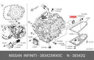 САЛЬНИК 38342-3WX0C 38342-3WX0C NISSAN