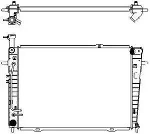 Радиатор HYUNDAI Tucson (04-) KIA Sportage (04-) (2.0) АКПП SAKURA 32211011 SAKURA