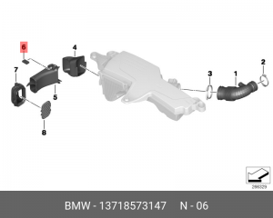 13718573147 Резинометаллический шарнир ! \BMW 1' F20, LCI, F21, 2' F22, F23, F87 13 71 8 573 147 BMW