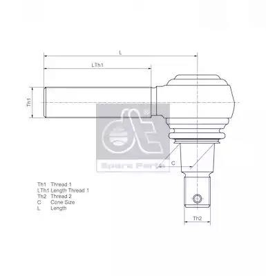 Наконечник рулевой левый 4.61835 DIESEL TECHNIC