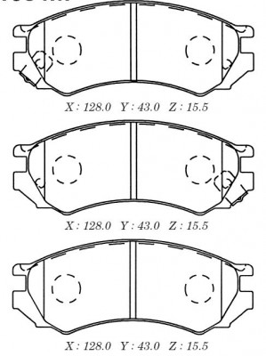 Колодки тормозные дисковые пер. NISSAN PRIMERA (P10) 1.6,2.0 90- D1084M D1084M MK KASHIYAMA