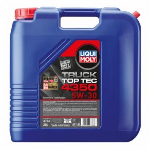 Масло мотор. Top Tec Truck 4350 5W30 (20L) синт. ACEA E6/E7/E8/E9E11; API CK-4/S 3786 LIQUI MOLY
