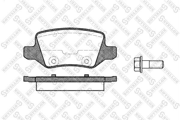 818 00 !колодки дисковые з.\ MB W168 1.9/2.1 99>/Vaneo 1.6i-1.7CDi 01> 829-000-SX STELLOX