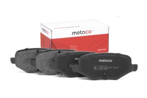 Колодки тормозные задние дисковые к-кт 3010111 3010111 METACO