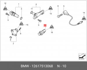 CHRYSLER NEON (1999>)/PT CRUISER (2000>) 12 61 7 513 068 BMW