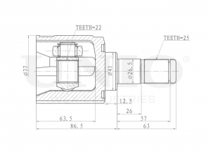 ШРУС внутренний CVJ-30068 UNIO