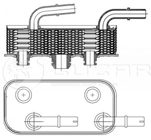 Радиатор масл. для а/м BMW 3 (E46) (98-) 1.6i/1.8i/2.0i/2.5i 1.8D/2.0D LOc2635 LOC2635 LUZAR