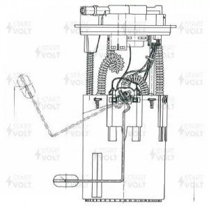 Модуль топливного насоса для а/м Toyota AvensiS(03-)2.0i SFM1913 SFM 1913 START VOLT