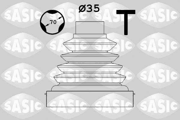 пыльник ШРУСа наружного!\ Citroen C5/Xsara, Peugeot 206/207/2008/3008 1.4-2.0 00 1900021 SASIC