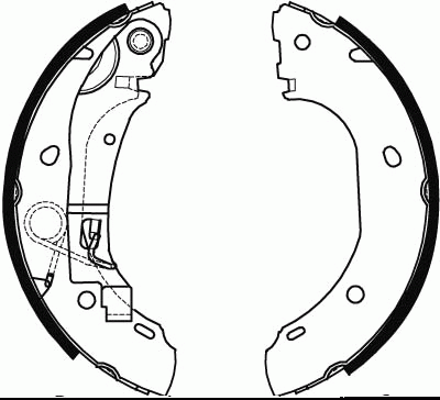 Колодки тормозные PEUGEOT Boxer CITROEN Jumper FIAT Ducato задние барабанные (4ш GS8472 TRW