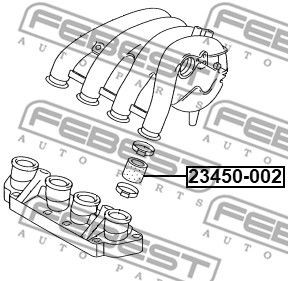 Патрубок впускного коллектора VW PASSAT 2006-2011 23450-002 23450002 FEBEST