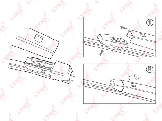 "Задняя щётка стеклоочистителя, 280мм/11"" подходит для SKODA Fabia 07-14 / Yeti LR28K LYNXAUTO