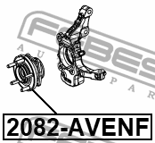 СТУПИЦА ПЕРЕДНЯЯ подходит для CHRYSLER SEBRING II 2006-2010 2082-AVENF 2082-AVENF FEBEST