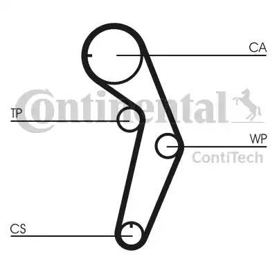 ремень ГРМ! 116x290H\ Mitsubishi Carisma 1.6/1.8 SOHC/DOHC 95> CT-1048 CONTITECH