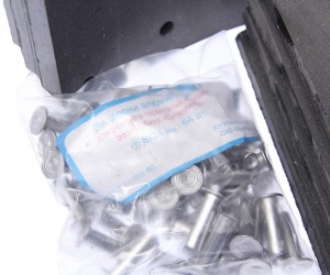 Накладка тормозной колодки МАЗ сверленая расточен. комплект 8шт. с заклепками ME 350-33-003 MEGA POWER