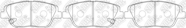 Колодки тормозные HYUNDAI Sonata (09-) передние (4шт.) NIBK PN0536 NIBK