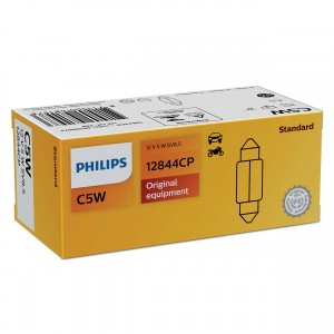 Лампа 12V C5W SV8.5-8 PHILIPS 12844CP PHILIPS