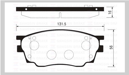 Колодки тормозные MAZDA 6 1.8 02- передние SP2027 SP2027 SANGSIN