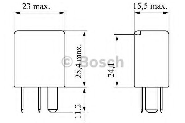 реле!12V/10A\Volvo 0986332021 BOSCH