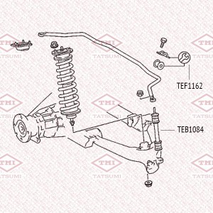 втулка стабилизатора задн. с кроншт.!\ MERCEDES W163 <05 TEF1162 TATSUMI