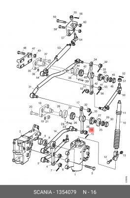 Гайка 1354079 SCANIA