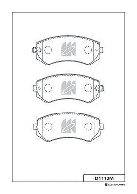 Замена на D1116MH Колодки тормозные дисковые Nissan Almera 1.4i-2.0D 96 D1116M D1116M MK KASHIYAMA