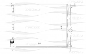 Радиатор RENAULT Duster/Logan/Sandero 08-LADA Largus 12- KK0179 KK0179 FREE Z