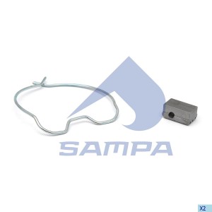 Кольцо пружинное+стопор 070.733 SAMPA