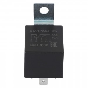 Реле 12V 30/40A 5 конт. для а/м Lada, УАЗ, ГАЗ, VAG, GM "STARTVOLT" SCR 0116 START VOLT