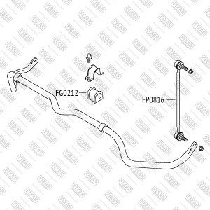 Тяга стабилизатора передняя левая/правая SUZUKI Grand Vitara 05- FP0816 FP0816 FIXAR