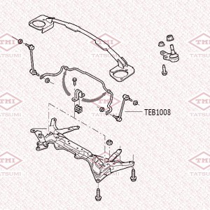 Тяга стабилизатора передняя L/R FORD Focus 98- TEB1008 TEB1008 TATSUMI