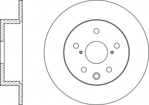 Диск тормозной TOYOTA CROWN 2003-2008 RN1438 RN1438 NIBK