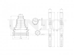 Пыльник ШРУСа (к-т) DUC-30058K UNIO