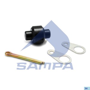 Ролик BPW тормозной колодки (ролик,2 пластины,шплинт) SAMPA 070524 SAMPA