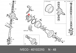 cальник ступицы !перед. 65x90x13/14.5\Iveco EuroCargo 40102293 IVECO