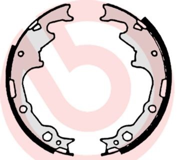 S10502 колодки барабанные!\ Jeep Cherokee 89>, Chrysler Voyager 92-95, Jeep Wran S 10 502 BREMBO