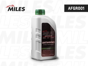 Антифриз готов к применению G11 (зеленый, SUPER LONG LIFE COOLANT -40C) 1кг AFGR AFGR001 MILES