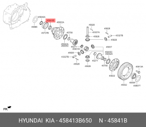 ПОДШИПНИК РОЛИКОВЫЙ ИГОЛЬЧАТЫЙ 45841-3B650 458413B650 HYUNDAI KIA