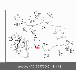 КОЛЬЦО УПЛОТНИТЕЛЬНОЕ 0199976045 A0199976045 MERCEDES BENZ
