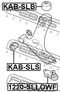 Опора шаровая HYUNDAI IX35/TUCSON 2009- 1220-SLLOWF 1220-SLLOWF FEBEST