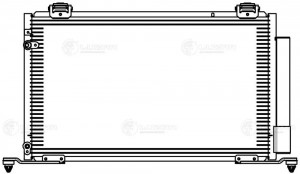 Радиатор кондиц. для ам Toyota Avensis (03-) 2.0i,2.4i M,A (LRAC 1908) LRAC 1908 LUZAR