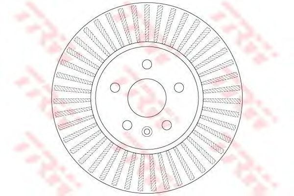 Диск тормозной передний OPEL MOKKA DF6629 DF6629 TRW