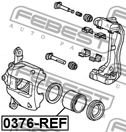 поршень суппорта пер.!D60\ Honda CR-V 06> 0376-REF FEBEST