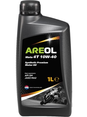 AREOL MOTO 4T 10W40 (1L) масло моторное! (синт.) для 4-х тактных двиг API SM, JA 10W40AR122 AREOL