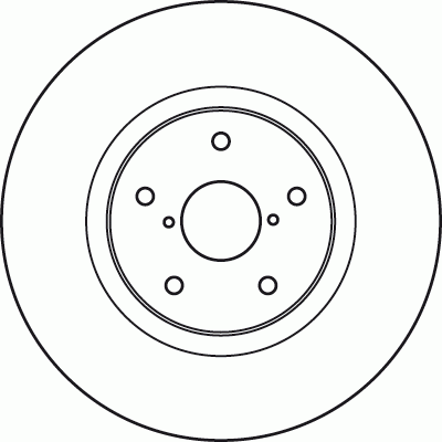 Диск тормозной передний SUBARU TRIBECA (B9) DF4930S DF4930S TRW