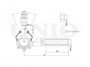 Наконечник рулевой SSP-10168 UNIO