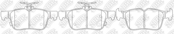 Колодки тормозные дисковые FORD KUGA/MONDEO/GALAXY/S-MAX 14-  PN0666 PN0666 NIBK