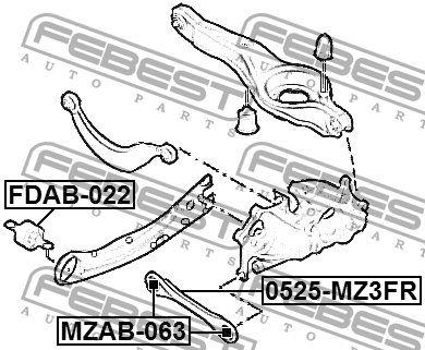 FORD C-MAX (2011>)/FOCUS III (2011>) FDAB-022 FEBEST