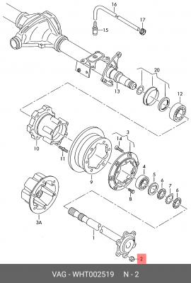 гайка!(м)\ VW crafter WHT 002 519 VAG