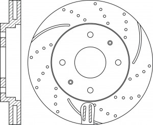 Диск тормозной MITSUBISHI Lancer (03-),Galant (95-04) передний (1шт.) NIBK RN1237DSET NIBK